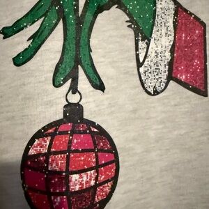 Bella Canvas size large ash grinch hand! Super soft sweatshirt